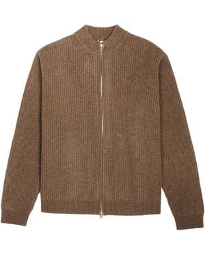 KROST Liv Wool Zip Cardigan Espresso - Brown