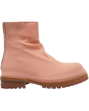 424 Marathon Zipped Boots - Pink
