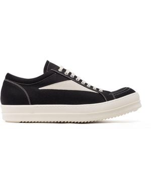 Rick Owens Vintage Sneaks/Milk/Milk - Black