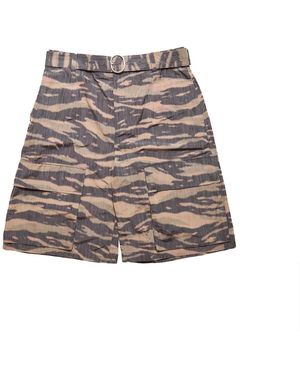 Jil Sander Camouflage Cargo Shorts - Multicolor