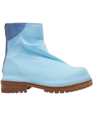 424 Marathon Zipped Boots - Blue
