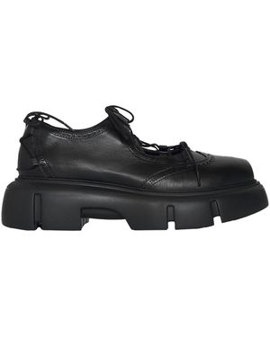 Simone Rocha Platform Ghillie Brogue - Black