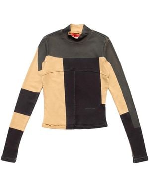 Eckhaus Latta Redacted Lapped Baby Turtleneck - Black