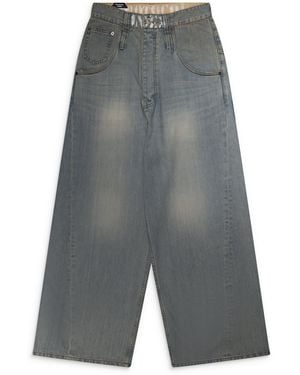 Protocol Index Retro Denim Pants - Gray