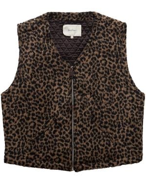Second Layer The Roller Vest Leopard - Brown