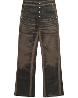 THUG CLUB Snake Boot Pants Washed - Gray