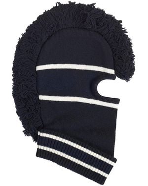 Ambush Fringe Knit Balaclava - Blue