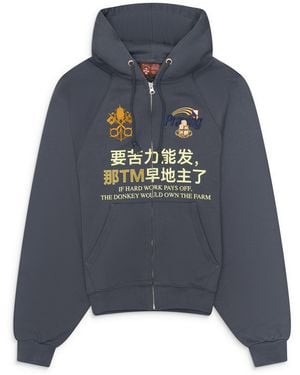 PRAYING Hard Work Hoodie - Blue