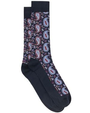 Etro Paisley Jacquard Socks - Blue
