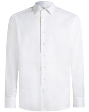 Etro Cotton Jacquard Shirt - White