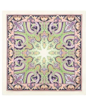 Etro Patterned Silk Pocket Square - Multicolour