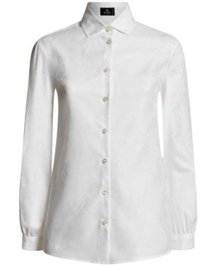 Etro Cotton Jacquard Shirt - White