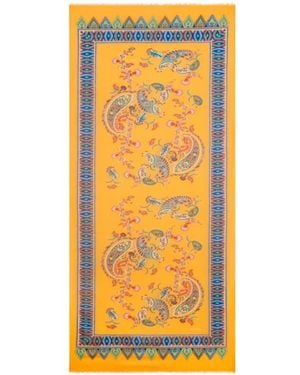 Etro Floral Paisley Scarf - Orange