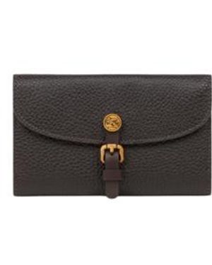 Etro Hammered Leather Pony Wallet - White