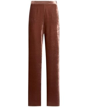 Etro Velvet Palazzo Pants - Brown