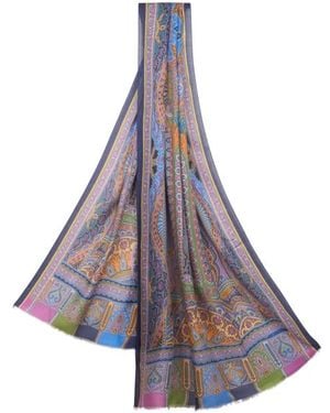Etro Printed Modal-Blend Scarf - Multicolor
