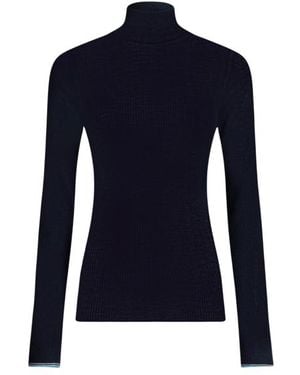 Etro Wool Jacquard Turtleneck Jumper - Blue