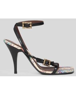 Etro High-Heeled Sandals - Metallic