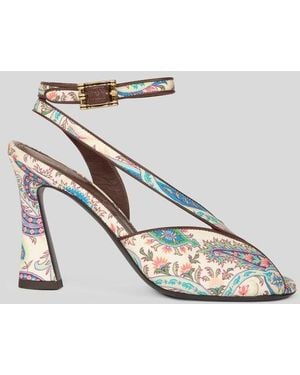 Etro High-Heeled Sandals - Metallic