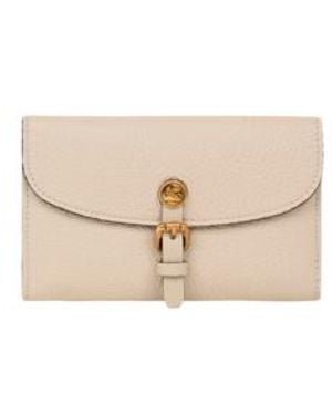 Etro Hammered Leather Pony Wallet - Natural