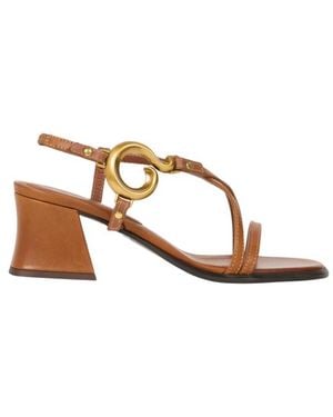 Etro Sandals With Paisley Detail - Brown