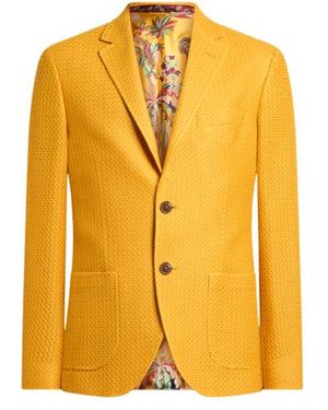 Etro Cotton Jersey Blazer - Yellow