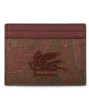 Etro Arnica Card Holder - Brown