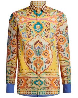 Etro Printed Cotton Muslin Shirt - Multicolor