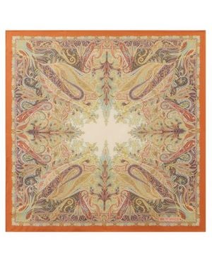 Etro Pochette En Soie À Motif Paisley Fleuri, Homme - Neutre