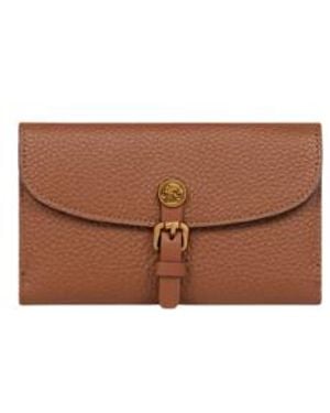 Etro Hammered Leather Pony Wallet - Brown