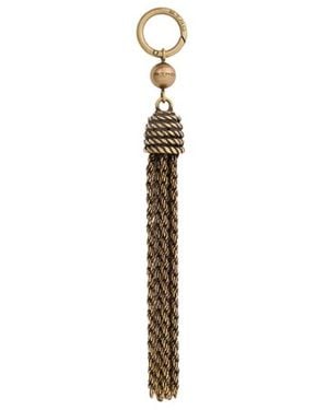 Etro Antique-Finish Metal Tassel Charm - White