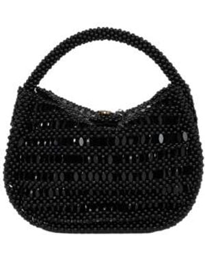 Etro Small Pony Bag With Embroidered Beads - Black