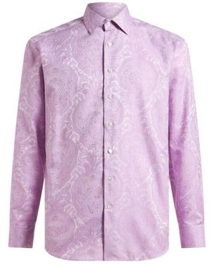 Etro Roma Cotton Shirt - Purple