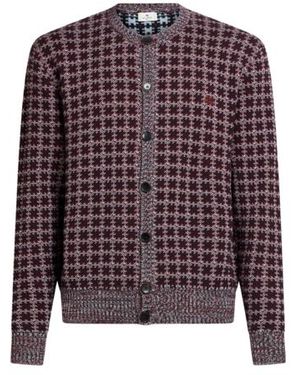 Etro Cardigan Aus Baumwolle Mit Pegaso-Stickerei, Herren, Größe - Rot