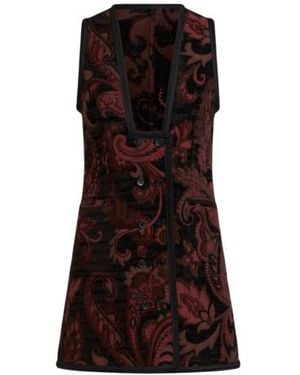 Etro Reversible Jacquard Waistcoat - Black