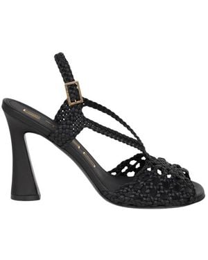 Etro Woven High-Heeled Sandals - Black