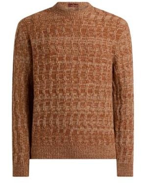 Etro Cable-Knit Cashmere Jumper - Brown