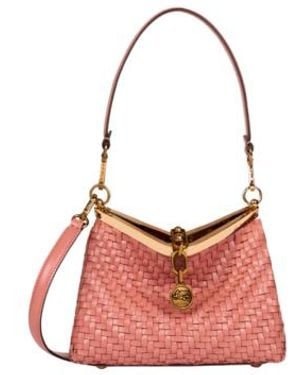 Etro Small Woven Vela Bag - Red