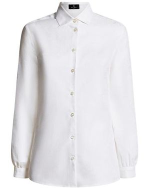 Etro Cotton Jacquard Shirt - White