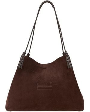 Etro Large Libra Tote Bag - Brown