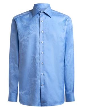 Etro Cotton Jacquard Shirt - Blue
