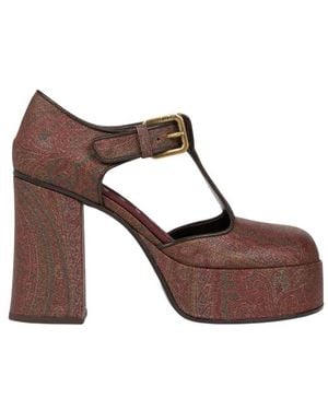 Etro Paisley Mary Jane Sandals - Brown