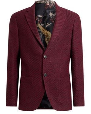 Etro Single-Breasted Jacket - Purple