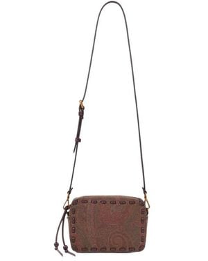 Etro Umhängetasche Arnica 1984 Mit Paisleys Und Eingezogenen Bändern, Damen - Natur