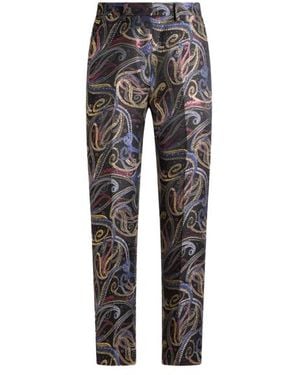 Etro Cropped Pants - Gray