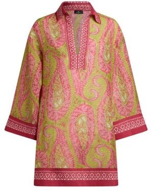 Etro Cover-Up Mini Dress - Red