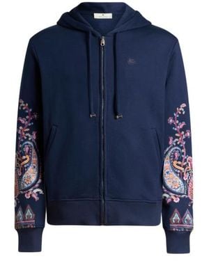 Etro Hooded Sweatshirt - Blue