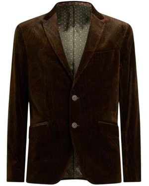 Etro Single-Breasted Jacket - Black