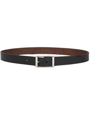 Etro Cintura Reversibile, Uomo, Taglia - Bianco