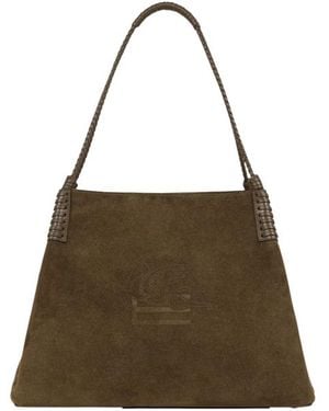 Etro Large Libra Tote Bag - Brown
